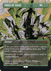 Force of Vigor (Textured Foil) [Outlaws of Thunder Junction: Breaking News]