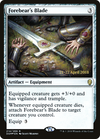 Forebear's Blade [Dominaria Prerelease Promos]