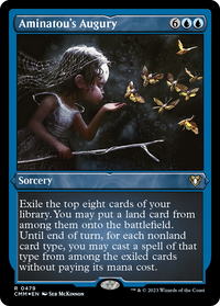 Aminatou's Augury (Foil Etched) -  Foil (CMM-479) - Commander Masters