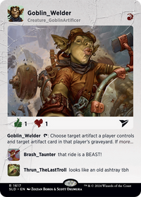 Goblin Welder (SLD-1617) - Secret Lair Drop (Borderless) Foil