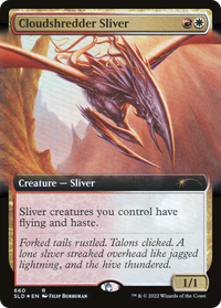 Cloudshredder Sliver - : (Extended Art) Foil (SLD-660) - Secret Lair Drop