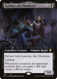Kamber, the Plunderer (Extended Art) [Innistrad: Crimson Vow Commander]