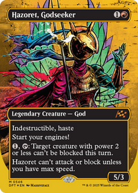 Hazoret, Godseeker -  (Borderless) Foil (DFT-546) - Aetherdrift