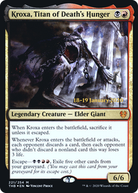 Kroxa, Titan of Death's Hunger [Theros Beyond Death Prerelease Promos]