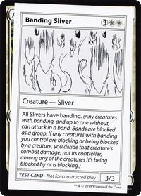 Banding Sliver (2021 Edition) [Mystery Booster Playtest Cards]