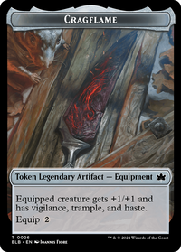 Cragflame -  Foil (BLB-026) - Bloomburrow Tokens