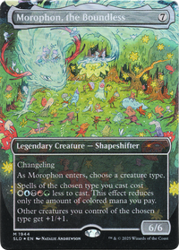 Morophon, the Boundless (Display Commander) - Thick Stock (Double Rainbow Foil) (SLD-1896) - Secret Lair Drop Series Foil