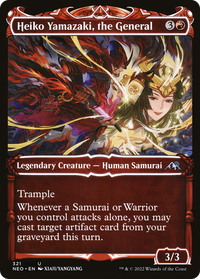 Heiko Yamazaki, the General (Showcase Samurai) [Kamigawa: Neon Dynasty]