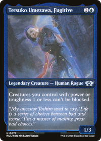 Tetsuko Umezawa, Fugitive (Foil Etched) -  Foil (MUL-077) - Multiverse Legends