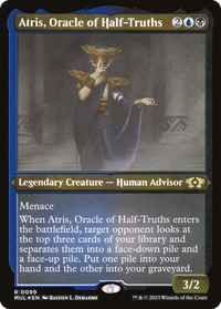 Atris, Oracle of Half-Truths (Foil Etched) -  Foil (MUL-099) - Multiverse Legends
