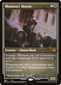 Monastery Mentor -  Foil (2X2-420) - Double Masters 2022