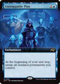 Unstoppable Plan - : (enchantment, Extended Art) (DFT-382) - Aetherdrift