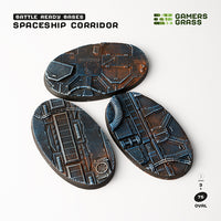 Battle Ready Bases: Spaceship Corridor- Oval 75mm (x3)