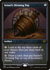 Sensei's Divining Top (Foil Etched) -  Foil (2X2-566) - Double Masters 2022