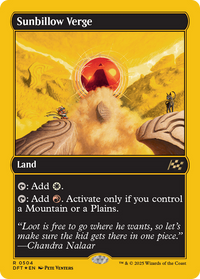 Sunbillow Verge -  Foil (DFT-504) - Aetherdrift