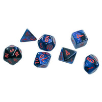 Chessex Mini-Polyhedral Set Gemini Black Starlight with Red