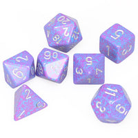Chessex Polyhedral 7-Set Speckled Silver Tetra