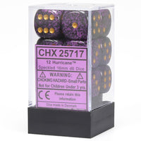 Chessex 16mm Dice Cube Speckled Hurricane (12 dice)