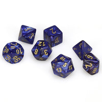 Chessex Polyhedral Set Scarab Royal Blue with Gold