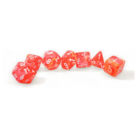 Chessex Polyhedral Set Festive  Dahlia/white Luminary