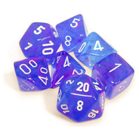 Chessex Polyhedral Set Nebula Aura/white
