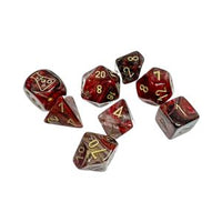 Chessex Lab Tube Polyhedral Set Borealis Cosmos/gold