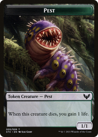 Pest (STX-005) - Strixhaven: School of Mages Tokens Foil