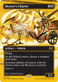 Skyseer's Chariot -  (Borderless) Foil (DFT-518) - Aetherdrift