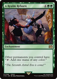 A Realm Reborn - : (enchantment) Foil (FIN-196) - FINAL FANTASY