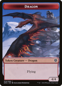 Dragon -  Foil (DMU-010) - Dominaria United Tokens