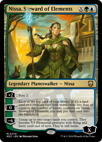 Nissa, Steward of Elements -  Foil (M3C-270) - Modern Horizons 3 Commander