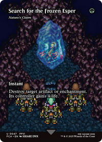 Search for the Frozen Esper - Nature's Claim (Showcase) -  / Search for the Frozen Esper (Borderless) (FCA-047) - FINAL FANTASY: Through the Ages