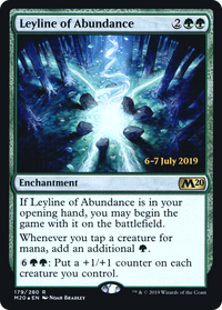 Leyline of Abundance [Core Set 2020 Prerelease Promos]