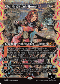 Chandra, Spark Hunter (Showcase) (Fracture Foil) - : (Showcase) Foil (DFT-411) - Aetherdrift