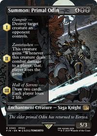 Summon: Primal Odin - : (enchantment) (Borderless) (FIN-365) - FINAL FANTASY