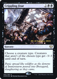 Crippling Fear [Kaldheim Prerelease Promos]