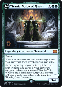 Titania, Voice of Gaea [The Brothers' War Prerelease Promos]