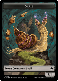 Snail -  Foil (BLB-014) - Bloomburrow Tokens