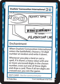 Duelists' Convocation International [Mystery Booster 2 Playtest Cards]