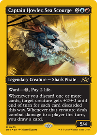 Captain Howler, Sea Scourge (First-Place Foil) -  Foil (DFT-475) - Aetherdrift