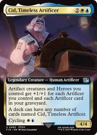 Cid, Timeless Artificer (Extended Art) - : (Extended Art) Foil (FIN-480) - FINAL FANTASY