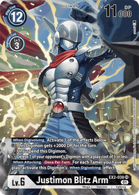Justimon Blitz Arm [EX2-038] (Alternate Art) [Digital Hazard]