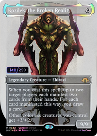 Kozilek, the Broken Reality (Borderless) (Serialized) [Modern Horizons 3]