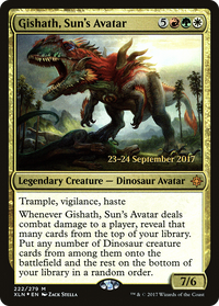 Gishath, Sun's Avatar [Ixalan Prerelease Promos]