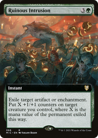 Ruinous Intrusion (Extended Art) [Innistrad: Midnight Hunt Commander]