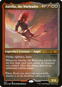 Aurelia, the Warleader (Foil Etched) -  Foil (2X2-477) - Double Masters 2022