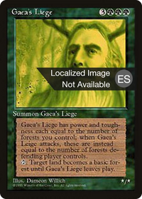 Gaea's Liege [Fourth Edition (Foreign Black Border)]