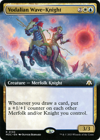 Vodalian Wave-Knight (Extended Art) [March of the Machine Commander]