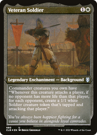 Veteran Soldier (Foil Etched) -  Foil (CLB-480) - Commander Legends: Battle for Baldur's Gate