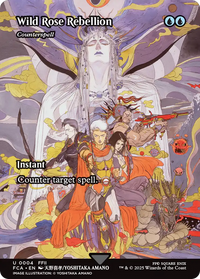 Wild Rose Rebellion - Counterspell (Showcase) -  / Wild Rose Rebellion (Borderless) (FCA-004) - FINAL FANTASY: Through the Ages